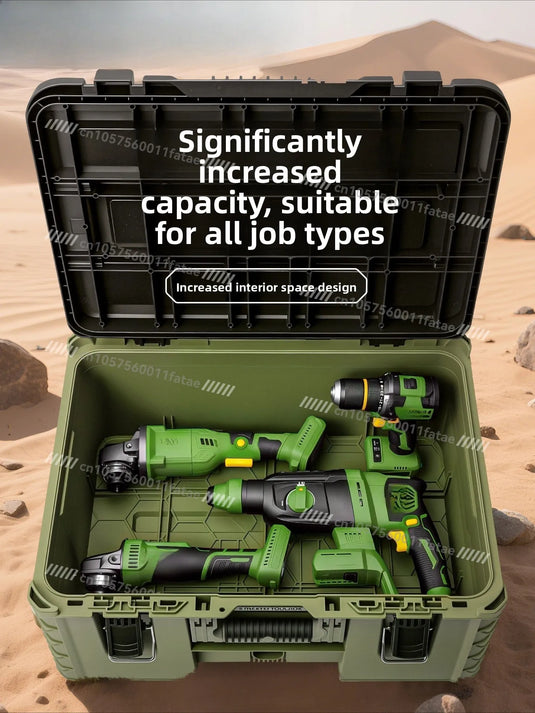 Toolbox Hardware Storage Box Combination Stacking Box Trolley Type Industrial Grade New Base Station Type Hand Pull Large Box