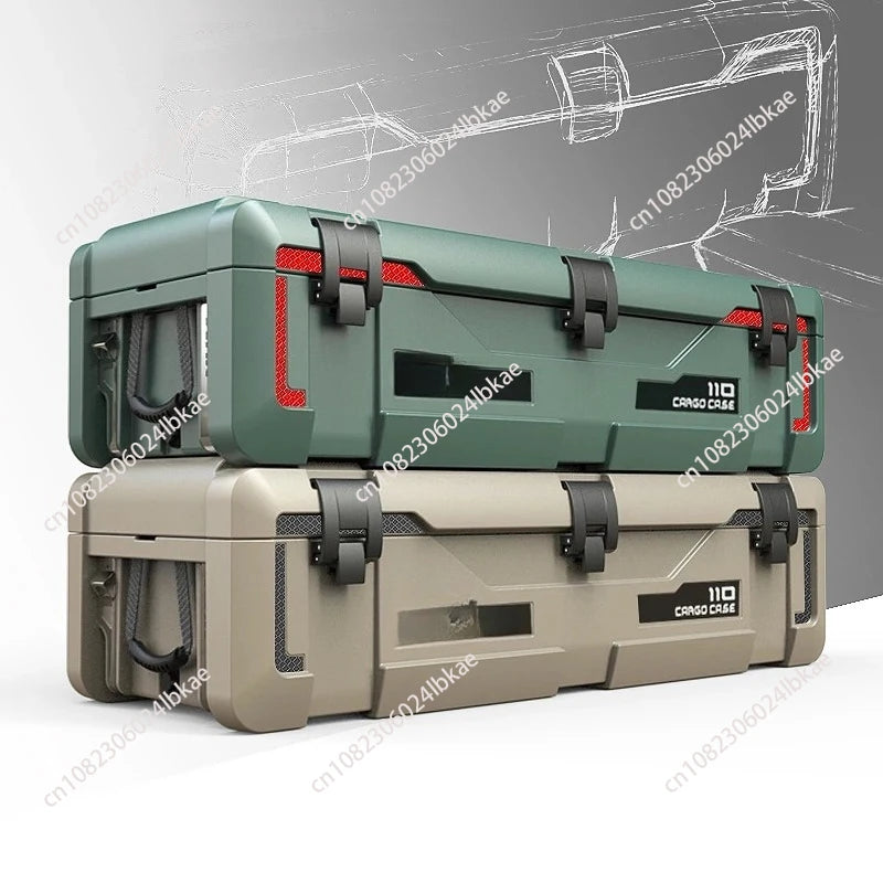 Load image into Gallery viewer, Camping Accessories Storage Toolbox Trunk 110L Car Roof Box
