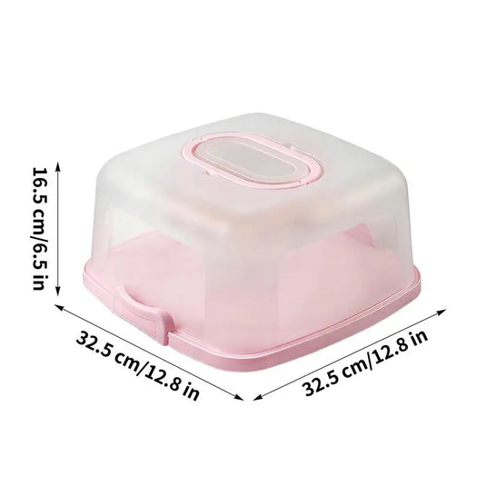 10 Inch Portable Cake Box Food Fresh-keeping Box Refrigerator Receiving Box Fruits Vegetables Outdoor Camping Storage Boxs
