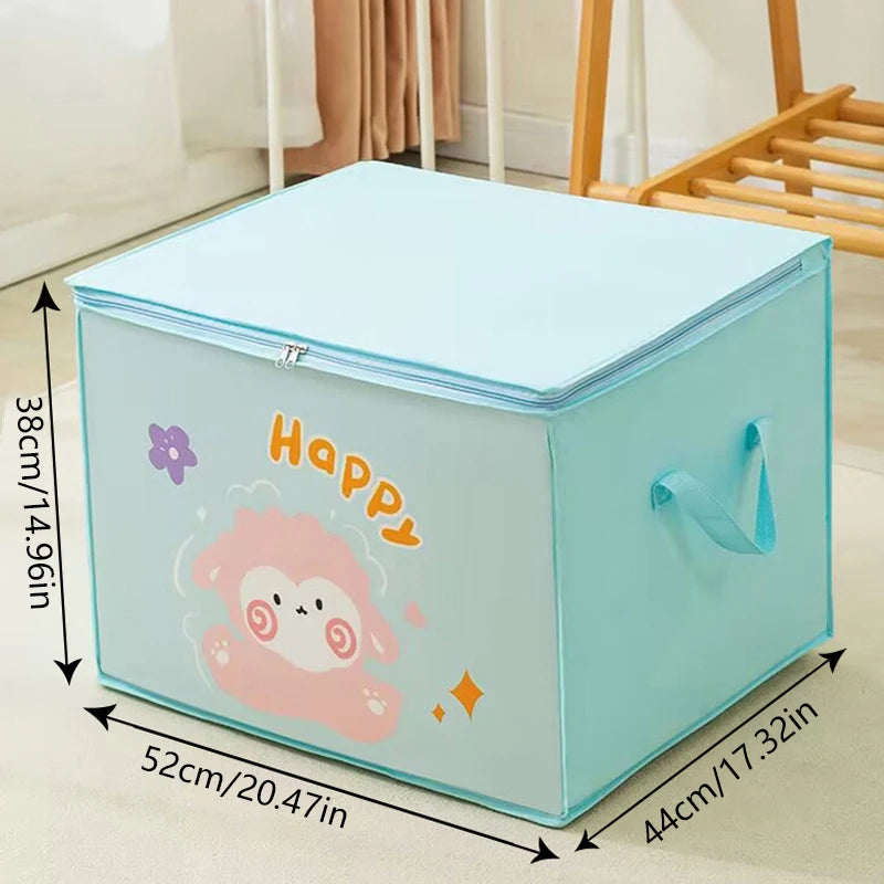 Load image into Gallery viewer, Cube Folding Toys Storage Box Kids Toys Organizer Box Felt Cloth Fabric Storage Basket For Cartoon Animal Nursery Toy Bins Home

