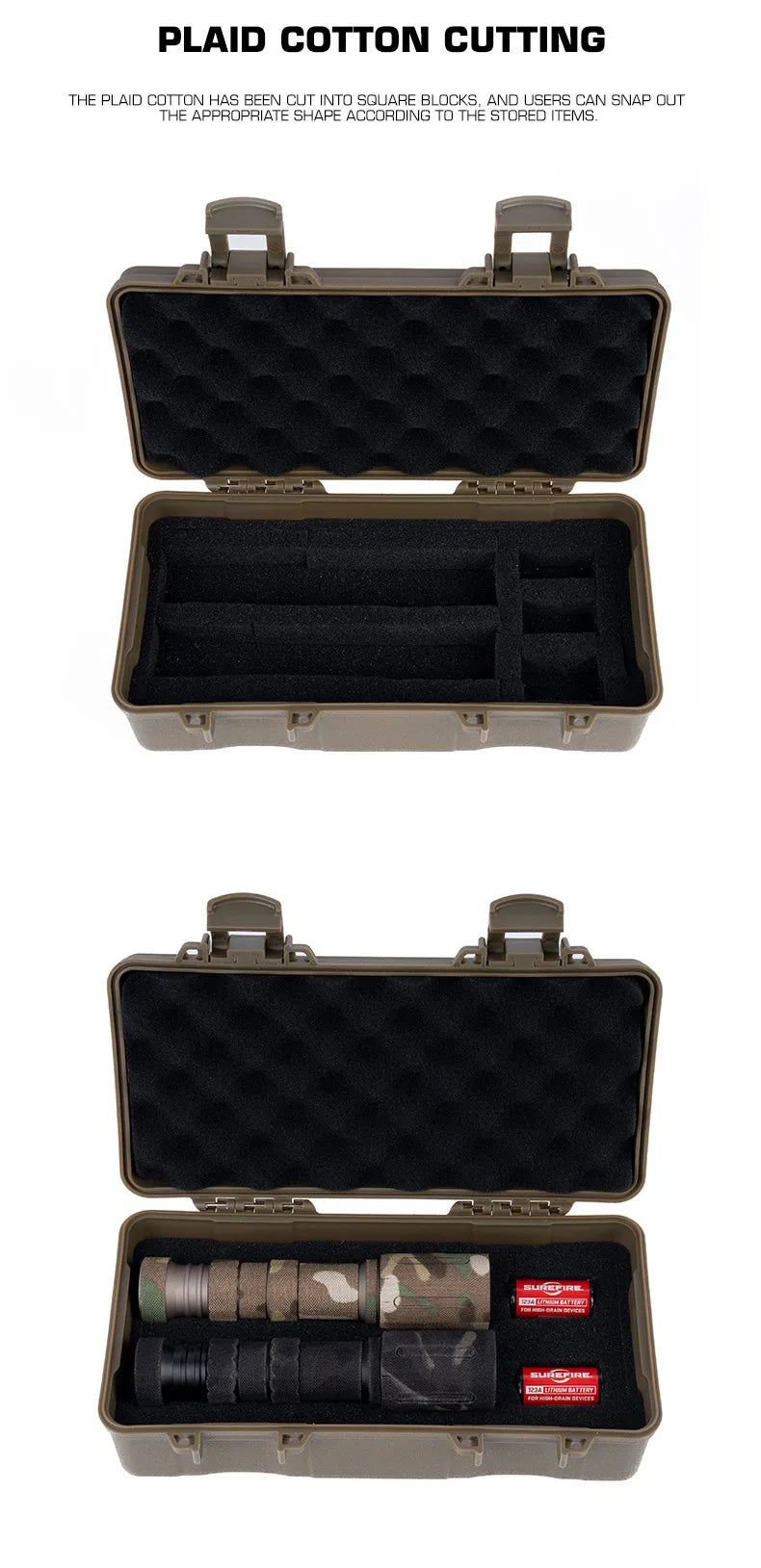 Load image into Gallery viewer, Tactical Equipment Outdoor Shockproof Protection Storage Box Shooting Hunting Laser Box Versatile EDC Flashlight Hard Case
