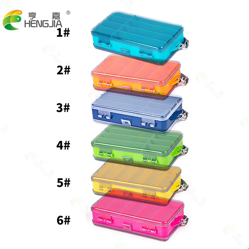 Load image into Gallery viewer, Fishing Bait Box1Double-sided Lure Box Colorful Transparent Storage Box Fishing Gear Accessories Bait Box
