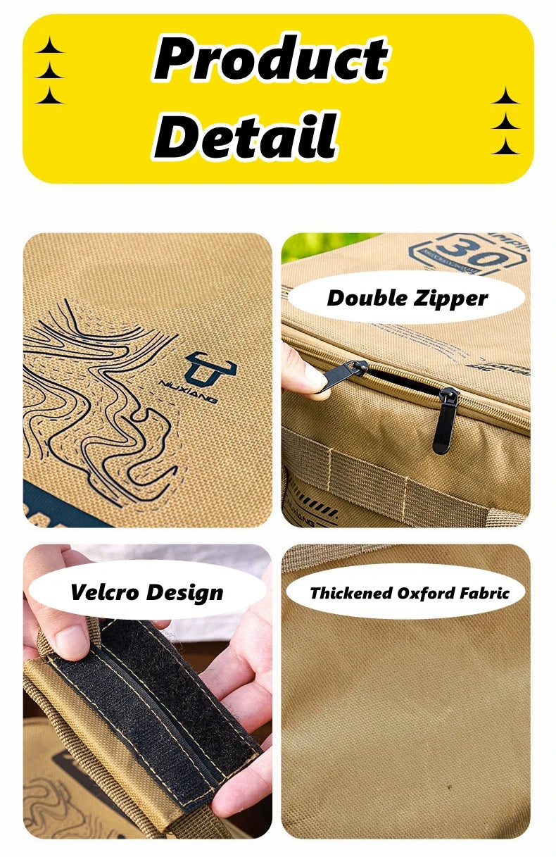 Load image into Gallery viewer, 30L Outdoor Storage Bag Large Capacity Folding Storage Box Picnic Camping Hiking Equipment Storage Box Waterproof Organizer
