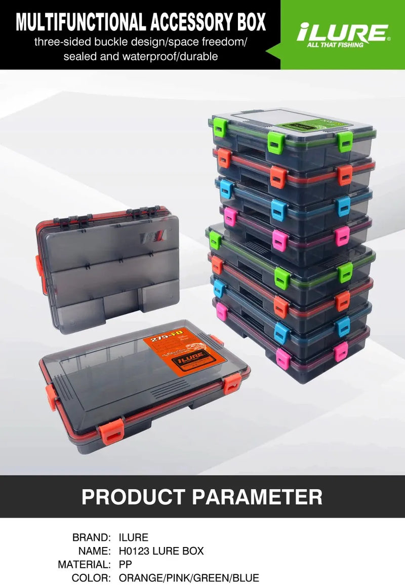 Load image into Gallery viewer, Fishing Tackle Box Large Capacity Waterproof Accessories Hook Storage Lure Bait Tray Storage Lure Bait Organizer Boxes
