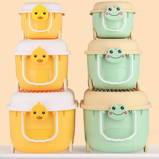 Cartoon Toy Storage Box Organizer for Child Home Snack Clothes Storage Box Large Capacity Multifunctional Plastic Storage Boxes