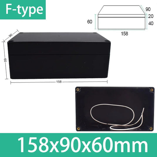ABS Waterproof Box Housing Electronic Safe Case Plastic Boxes Black Wire Junction Box Plastic Organizer IP67 Waterproof Enclosur