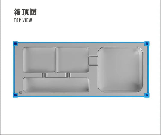 Shipping Container Model, Office Container, Pen Holder Storage Box, Logistics Container, 1:20 Model