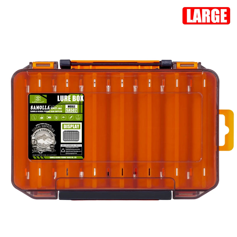 Load image into Gallery viewer, Fishing Tackle Box 14 Compartments Fishing Accessories Lure Hook Storage Case Double Sided Fishing Tool Organizer Boxes

