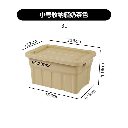 Industrial Style Large Capacity Camping Storage Box Thickened Desktop Organizer for Car Miscellaneous Item Storage