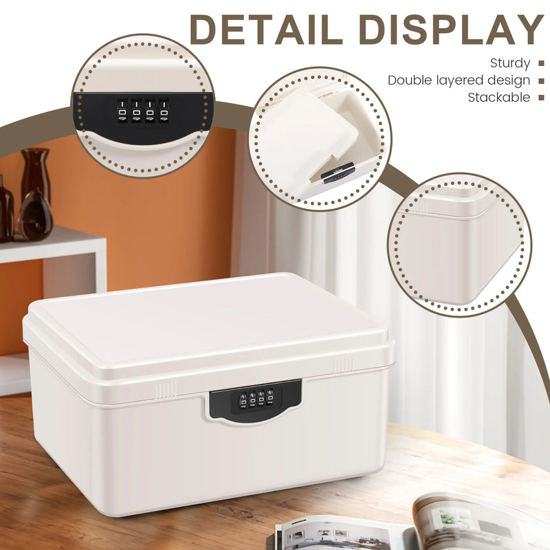 Load image into Gallery viewer, Digital Password Lock Safe Box Medicine Locking Box Portable Passport Files Cash Jewelry Privacy Security Organizer Case
