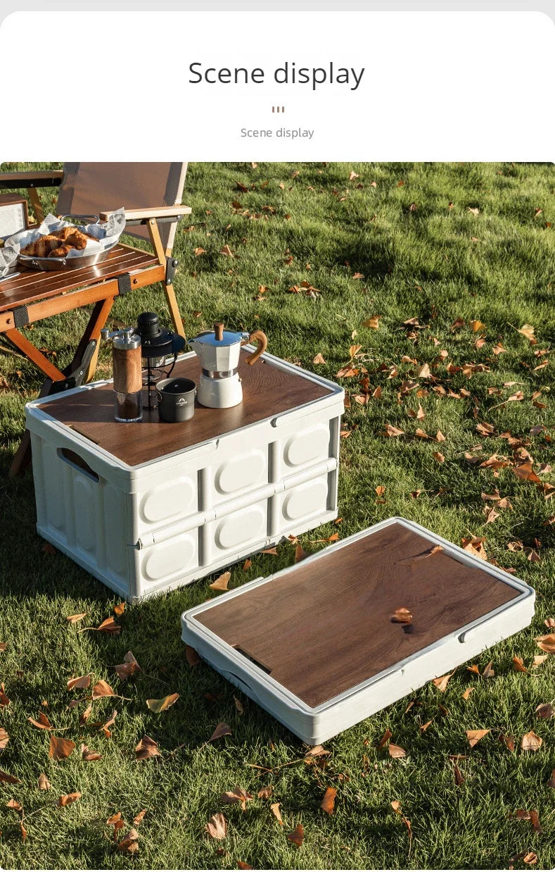 Load image into Gallery viewer, 1 Outdoor Camping Storage Box With Handle, 15L Foldable Storage Box, Portable Camping And Picnic Storage Box, Car Luggage
