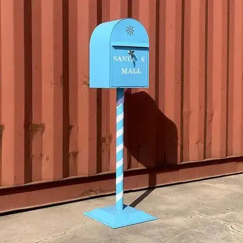 Load image into Gallery viewer, Household Industrial Style Photography Prop Mailbox Retro Christmas Mailboxes Tin Letter Box Vertical Suggestion Box Letter Box
