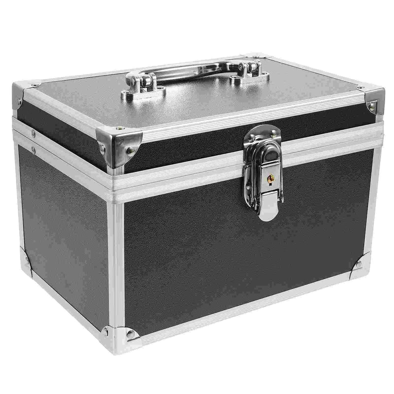 Load image into Gallery viewer, Massage Toolbox Case Aluminum Alloy Portable Tools Container Multi-Functional Storage Box Hardware Organizer Boxes Black
