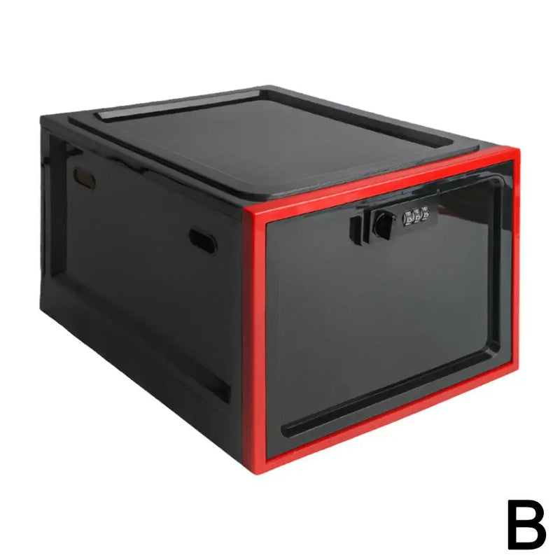 Load image into Gallery viewer, Refrigerator Food Transparent Storage Box With Combination Lock Medicine Box Compact Sanitary Mobile Phone Tablet Password Box

