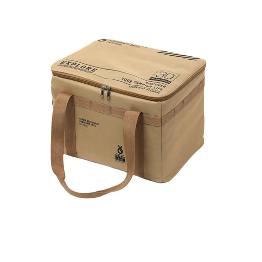 Outdoor folding large capacity storage box, picnic camping equipment storage box, outdoor tactical storage bag
