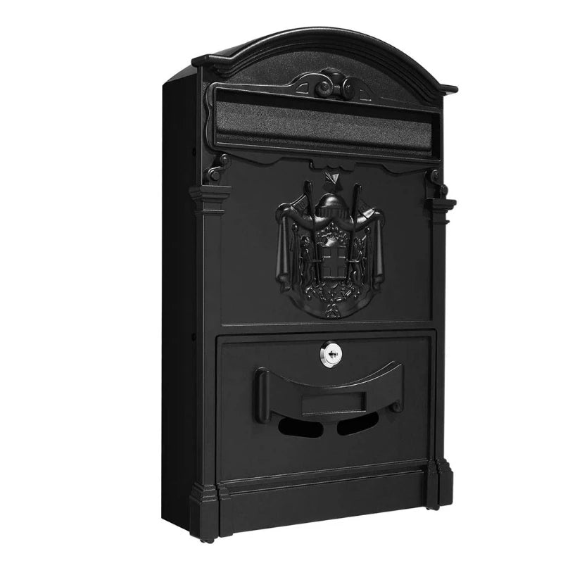Load image into Gallery viewer, European-Style Villa Letterbox Outdoor Waterproof Mailbox Wall Mount Postbox Retro Suggestion Box with for Key Lock for
