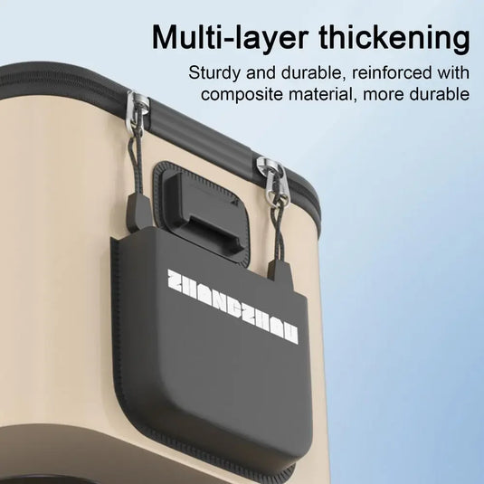 Folding fish bucket fish box large fishing bucket batch fishing bucket fishing bucket outdoor multifunctional  fishing bucket
