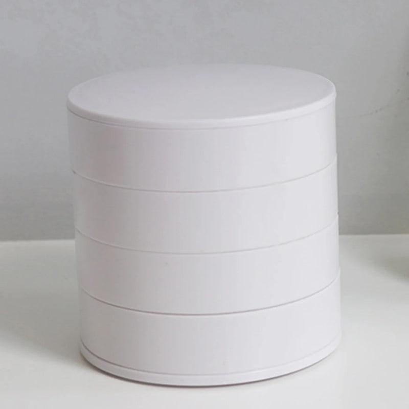 Load image into Gallery viewer, Rotating Multi-layer Desktop Storage Box Hair Accessories Jewelry Makeup BoxNWith Lid Dustproof Jewelry Box Jewelry Storage Box
