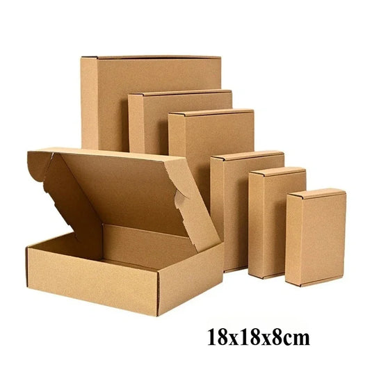 20/10PCS Square Corrugated Mailer Boxes - Cardboard Shipping Boxes for Packing, Mailer Shipping