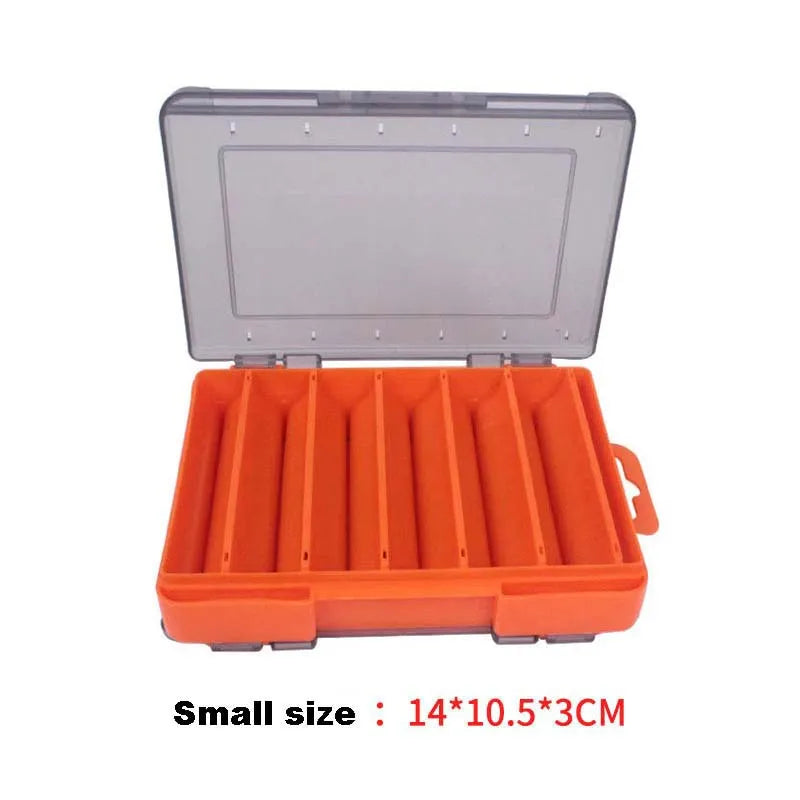 Load image into Gallery viewer, Fishing Tackle box 14 Compartments Fishing Accessories Lure Hook Storage Case Double Sided Fishing Tool organizer boxes
