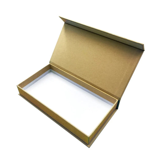 Magnetic Lid Box Packing & Shipping Boxes Rectangle Brown White & Black Color Gift Box 14cm*12cm*4cm