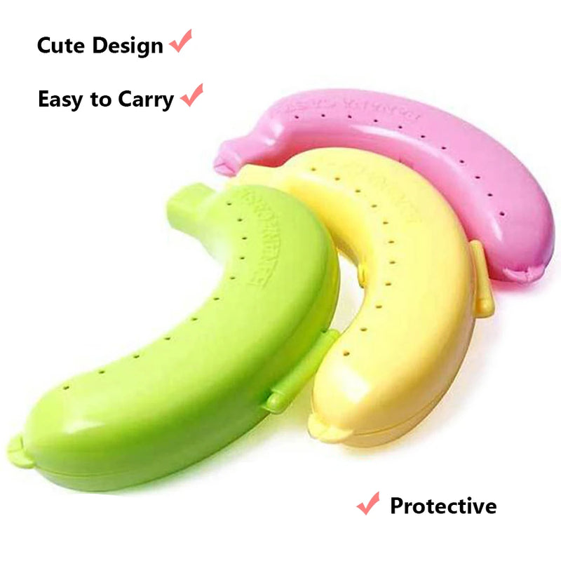Load image into Gallery viewer, Banana Storage Box for Outdoor Travel Cute  Case Protector  Container Trip  Lunch Fruit Storage  Holder
