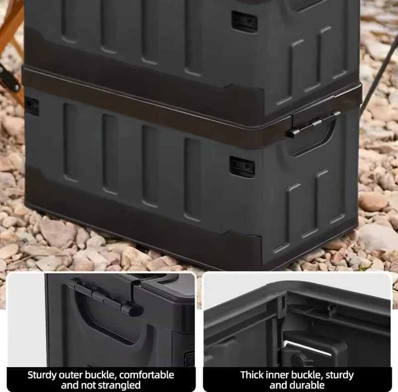 Load image into Gallery viewer, Large Camping Storage Box Portable Waterproof Container Outdoor Storage Case Durable Multi Purpose Foldable Car Trunk Organizer
