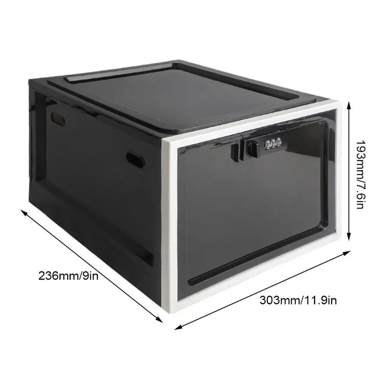 Load image into Gallery viewer, Refrigerator Food Transparent Storage Box With Combination Lock Medicine Box Compact Sanitary Mobile Phone Tablet Password Box
