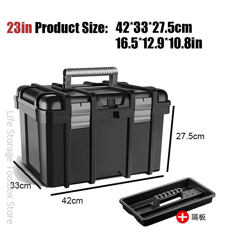 Load image into Gallery viewer, Large Tool Box Increase In Height Suitcases Hardware Parts Box Portable Tool Organizer Professional ToolBox For Garage Workshop
