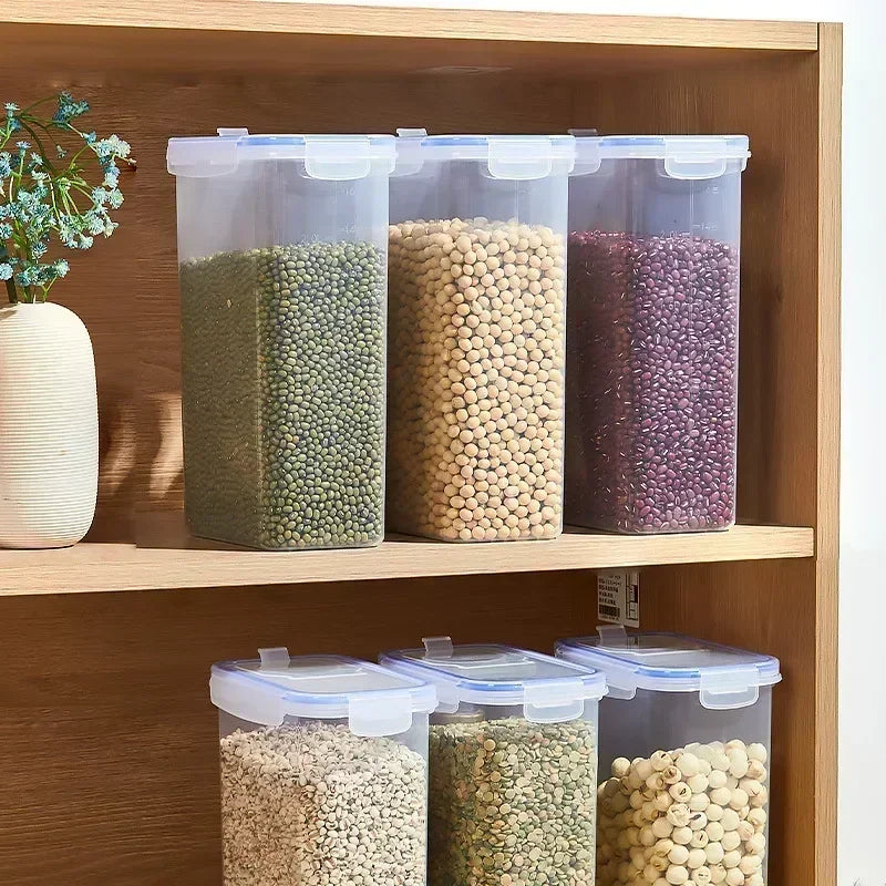 Load image into Gallery viewer, Food Storage Containers with Lids Stackable Treat Box Containers for Kitchen Pantry Organization Containers for Rice Dispenser
