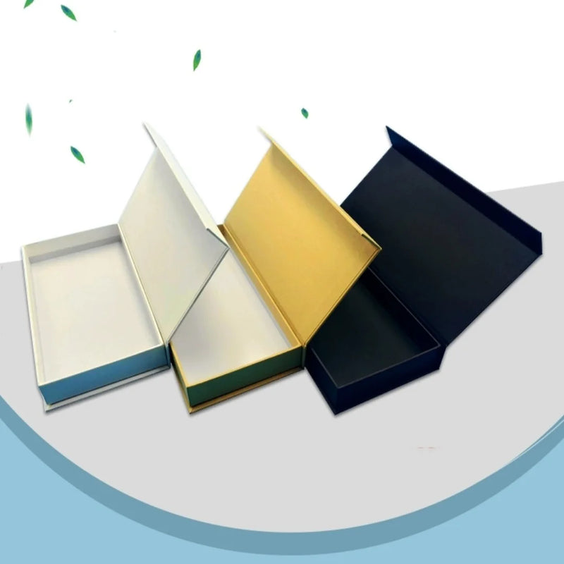 Load image into Gallery viewer, Magnetic Lid Box Packing &amp; Shipping Boxes Rectangle Brown White &amp; Black Color Gift Box 14cm*12cm*4cm
