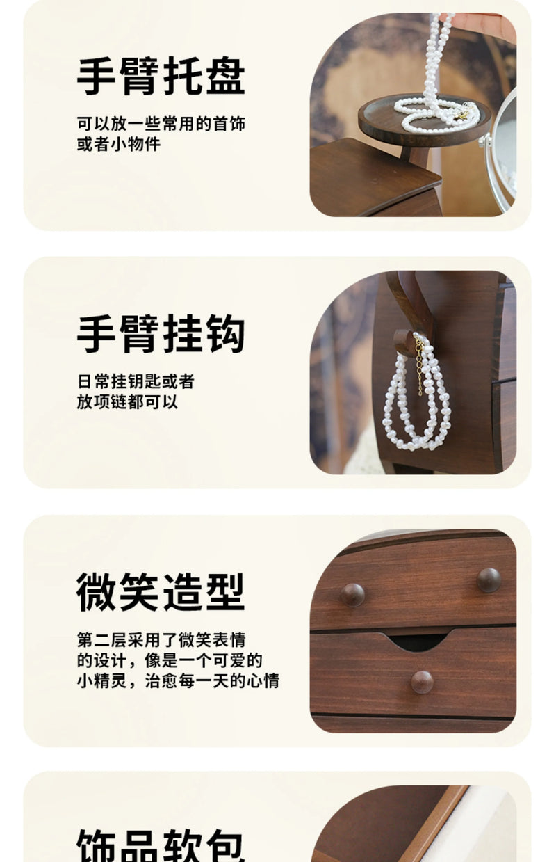Load image into Gallery viewer, Elegant Wooden Jewelry Box for Rings Necklaces &amp; Earrings High-End Gift for Weddings Housewarmings - Storage Organizer
