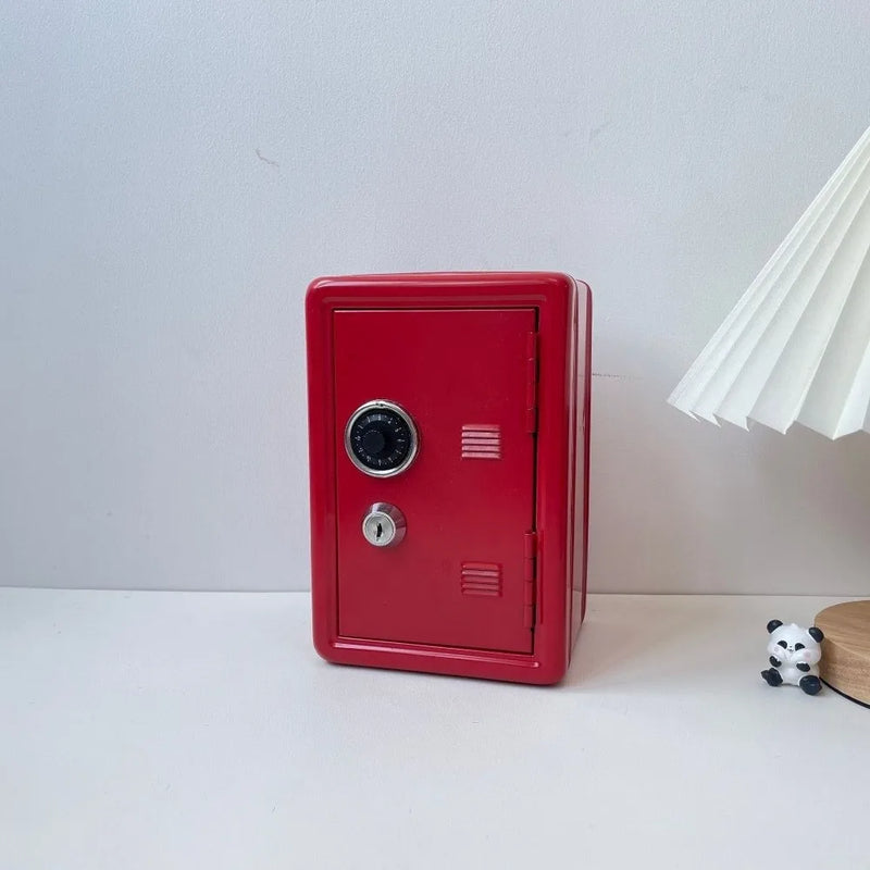 Load image into Gallery viewer, Decorative Box Password Lock Mini Safe Box Anti-Theft Cabinet Piggy Bank Metal Money Storage Box Cash Savings
