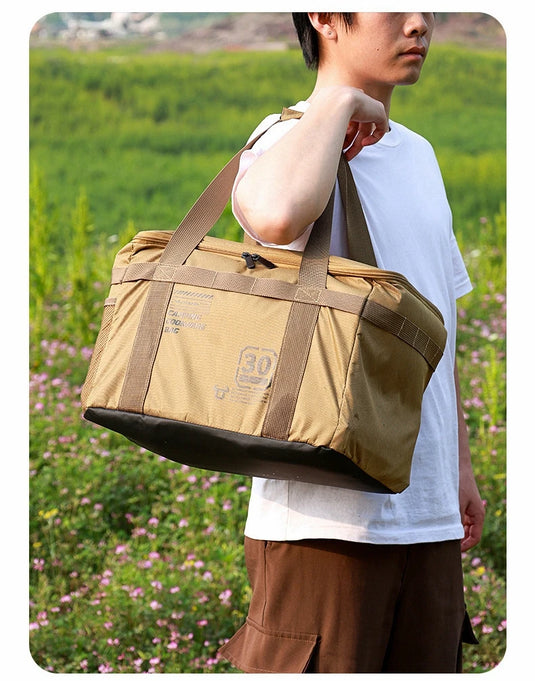 30L Outdoor Storage Bag Large Capacity Folding Storage Box Picnic Camping Hiking Equipment Storage Box Waterproof Organizer