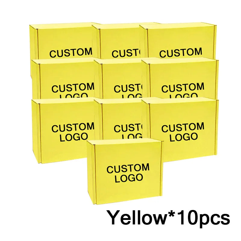 Load image into Gallery viewer, Shipping Boxes For Small Business 10Packs Cardboard Box For Shipping Customize Logo Gift Box Wig Packaging Storage Box
