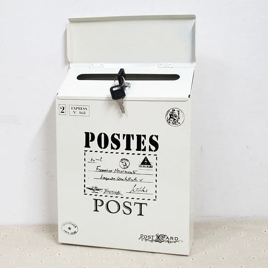 Mailbox Modern Drop Box Newspaper Holder Box Decorative Letter Box Outdoor Porch Home Office