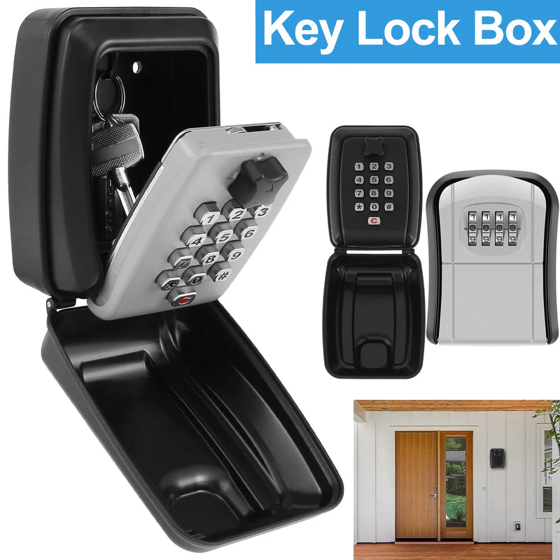 Load image into Gallery viewer, Key Lock Box Wall-Mount Secret Code Security Key Safe Secret Organizer Box No Key Home Office Weatherproof Safe Key Keeper NEW
