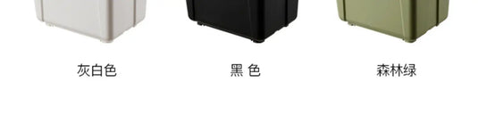 Industrial Storage Box Large Capacity Organizer Box Durable Camping Container with Wheels Heavy-Duty Storage Case Off-White