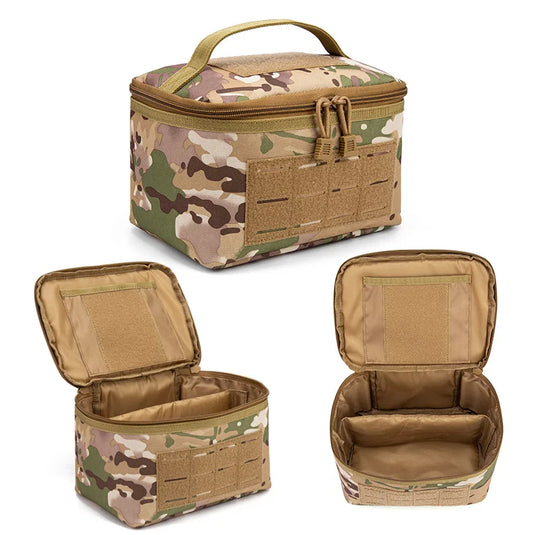 Rifle Cartridge Bag Pistol Ammo Pouches Portable Ammunition Box Outdoor Hunting Shooting Bullet Storage Case EDC Tools Handbag