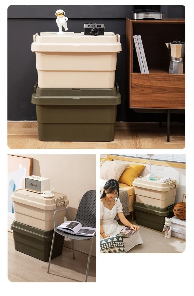 Load image into Gallery viewer, Large Capacity Household Storage Box Portable Outdoor Camping Picnic Waterproof Dustproof Multifunctional Home Storage Box
