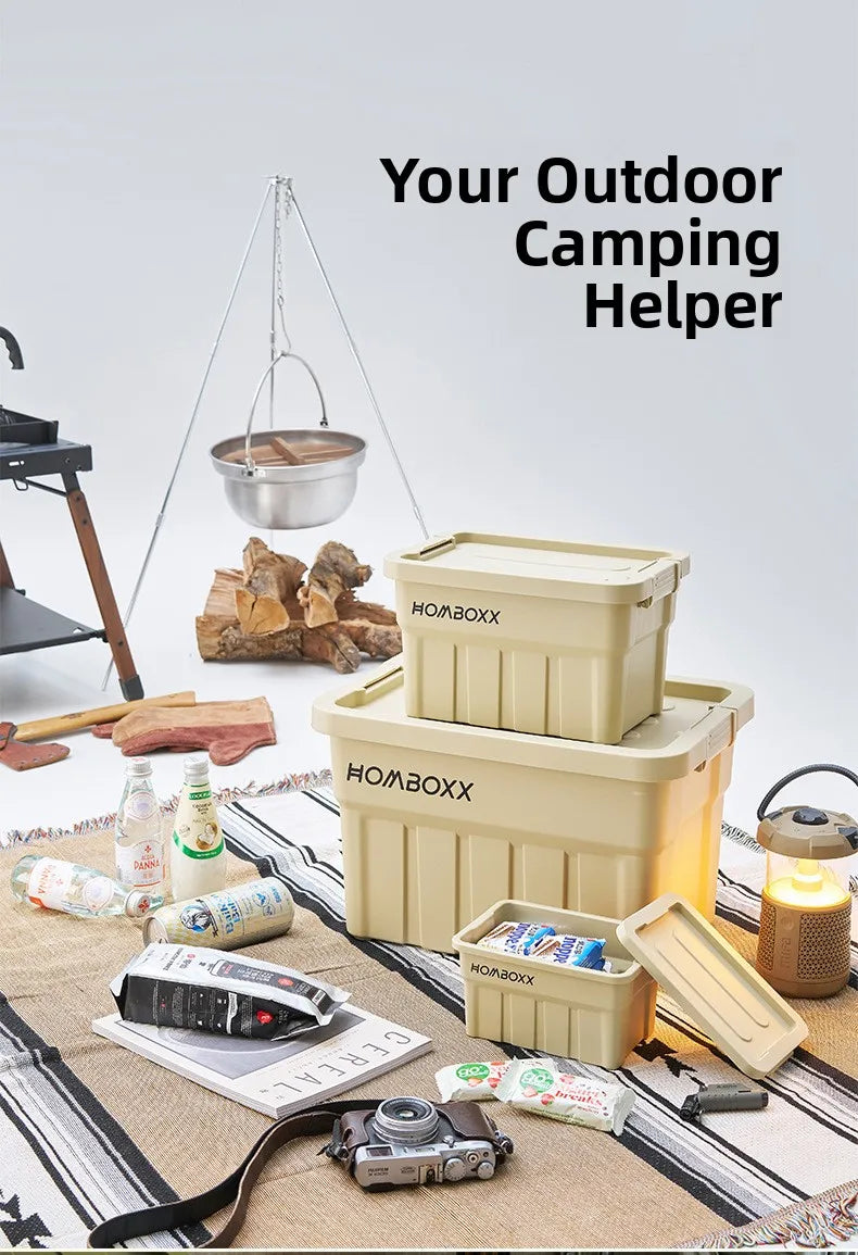 Load image into Gallery viewer, Industrial Style Large Capacity Camping Storage Box Thickened Desktop Organizer for Car Miscellaneous Item Storage
