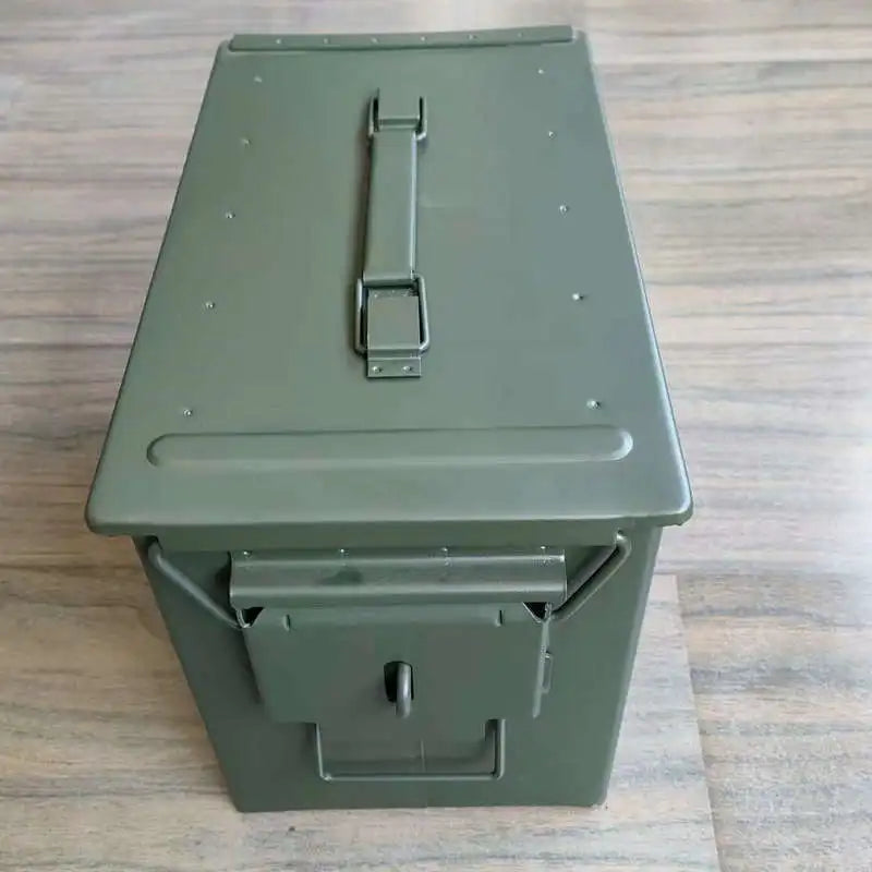 Load image into Gallery viewer, Metal bullet box, iron sheet storage box for hardware tools, small multi-functional protective portable ammunition empty box

