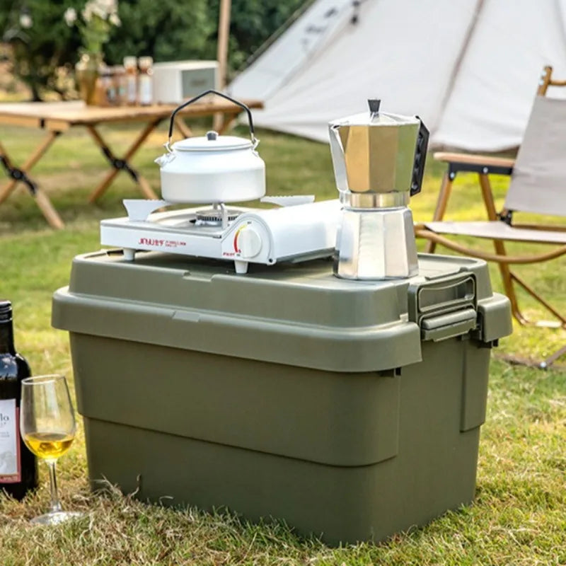 Load image into Gallery viewer, Large Capacity Household Storage Box Portable Outdoor Camping Picnic Waterproof Dustproof Multifunctional Home Storage Box
