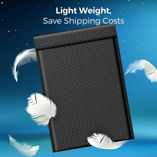 100 Pcs Bubble Mailers Bubble Padded Mailing Envelopes Mailer Poly for Packaging Shipping Bag Black Business Supplies