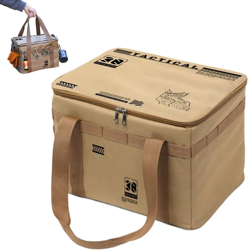 Load image into Gallery viewer, 30L Camping Storage Box Soft Tableware And Kitchenware Storage Box Foldable Organizer Bag For Stove Pots Bowls Camping Equipment
