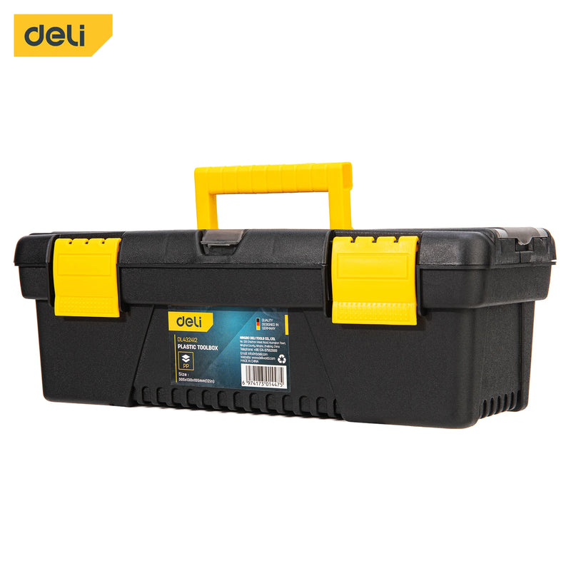 Load image into Gallery viewer, Deli Thickened Toolbox Toolbag Oxford Cloth Empty PP Plastic Storage Box Multifunctional Maintenance Tool Box Household
