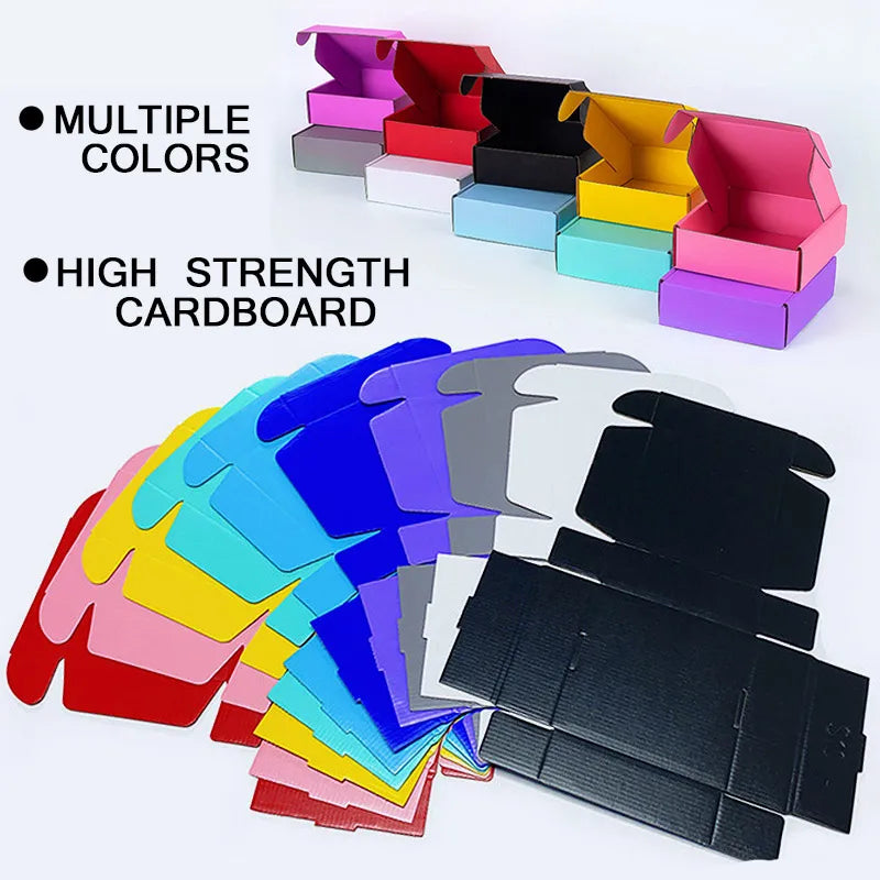 Load image into Gallery viewer, Shipping Boxes For Small Business 10Packs Cardboard Box For Shipping Customize Logo Gift Box Wig Packaging Storage Box
