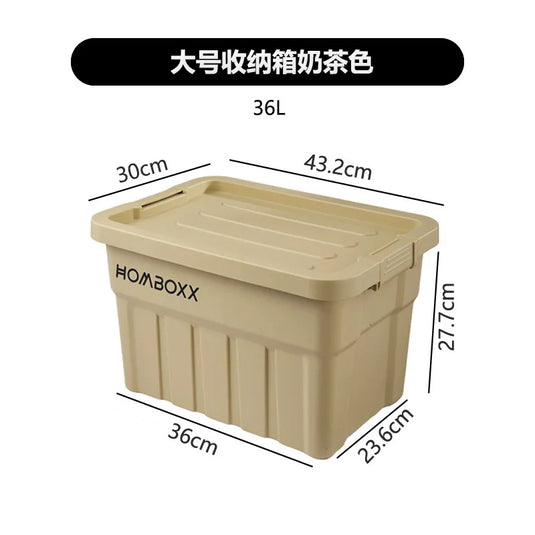 Industrial Style Large Capacity Camping Storage Box Thickened Desktop Organizer for Car Miscellaneous Item Storage