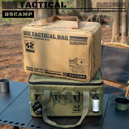 Outdoor folding storage box, picnic camping equipment storage box, tableware and kitchenware storage bag, large capacity