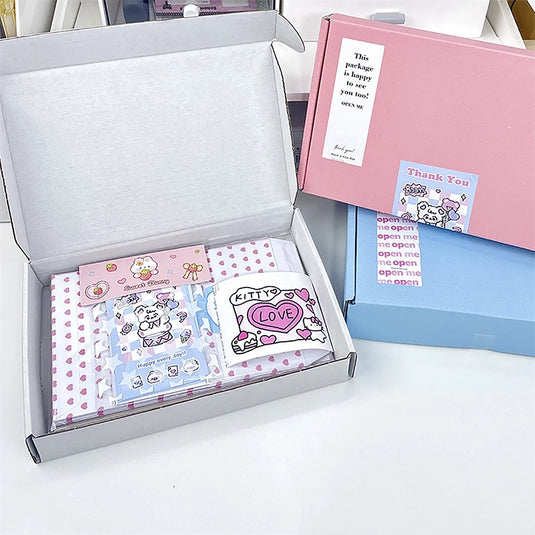 5PCS Shipping Boxes Cardboard Corrugated Mailer Boxes for Packaging Craft Gifts Giving Products for Small Business Wedding Party